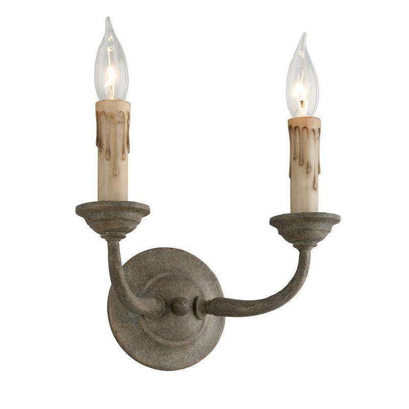 Troy Lighting, Cyrano 2Lt Wall Sconce Earthen Bronze