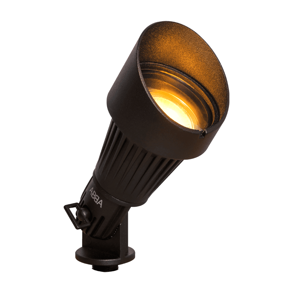 ABBA Lighting USA, DL02 Low Voltage Waterproof LED Outdoor Spotlight Directional Monopoint Lighting