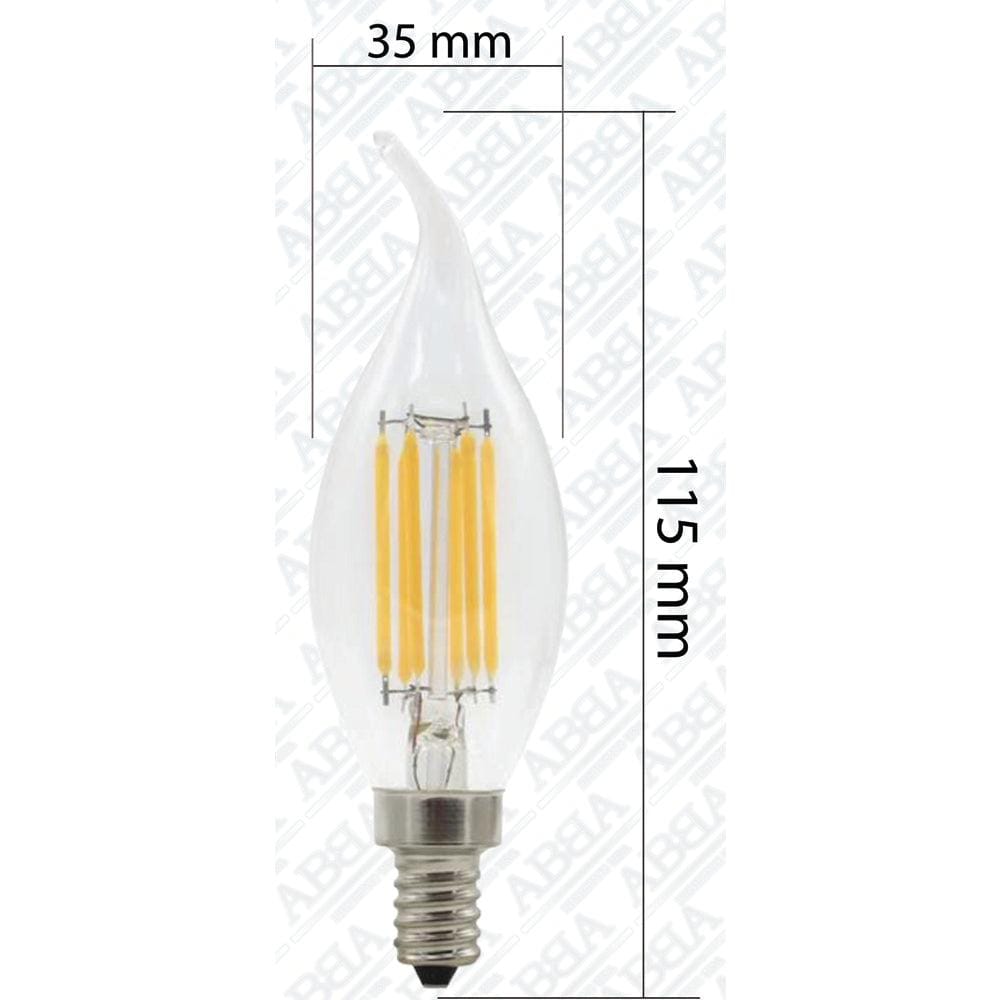 ABBA Lighting USA, E12 3W LED Filament Candelabra Outdoor Bulbs Dimmable Energy Saving Light Bulb