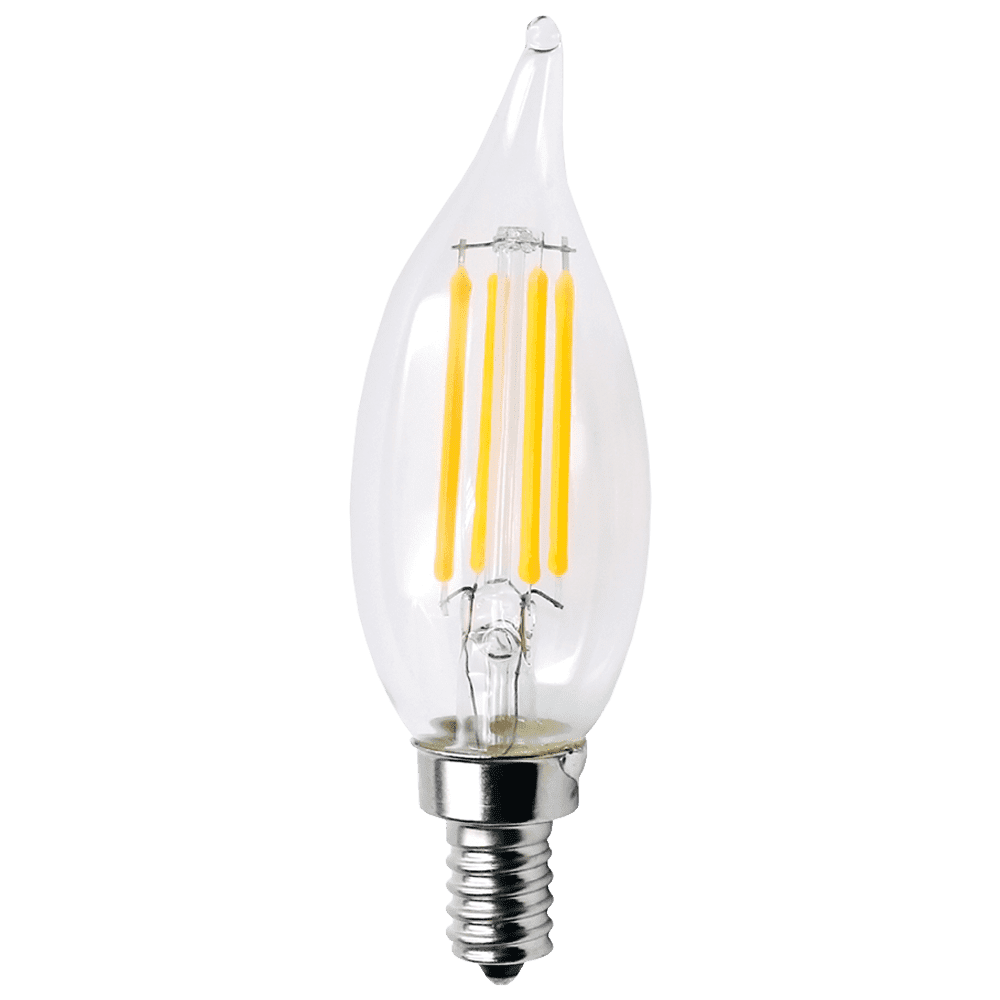 ABBA Lighting USA, E12 3W LED Filament Candelabra Outdoor Bulbs Dimmable Energy Saving Light Bulb