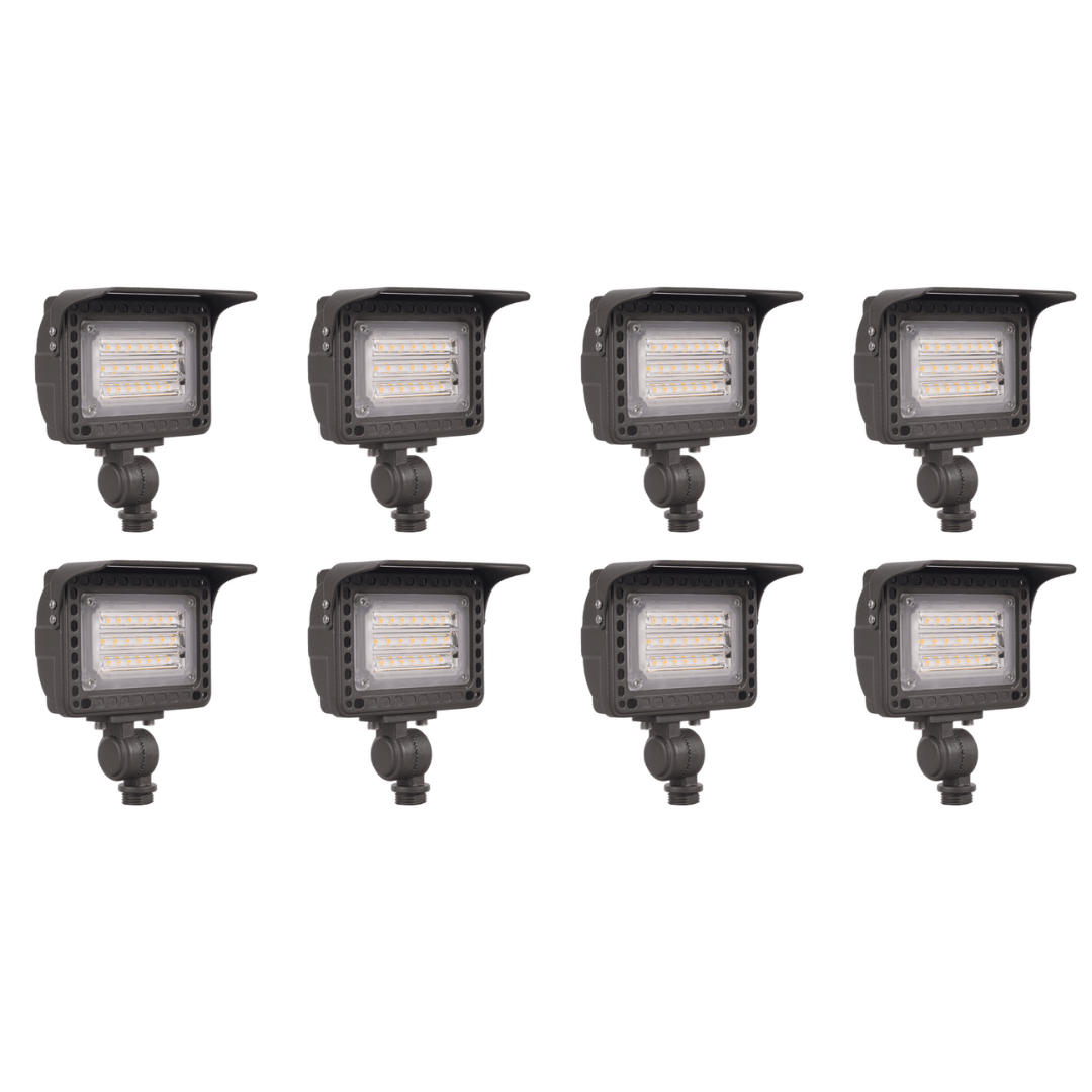 ABBA Lighting USA, FLA12 4x/8x/12x Package Aluminum 12W Outdoor LED Low Voltage Landscape Lighting Flood Light