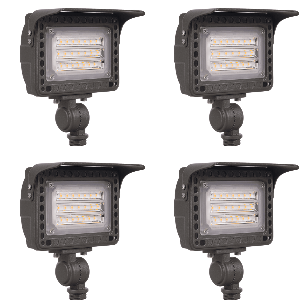 ABBA Lighting USA, FLA12 4x/8x/12x Package Aluminum 12W Outdoor LED Low Voltage Landscape Lighting Flood Light