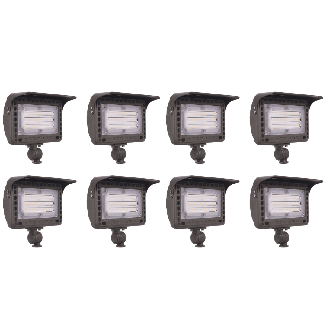 ABBA Lighting USA, FLA40 4x/8x/12x Package Aluminum 40W Outdoor LED Low Voltage Landscape Lighting Flood Light