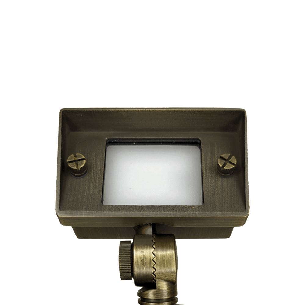 ABBA Lighting USA, FPBCC04 Cast Brass 3CCT Adjustable 2W-7W Rectangular Built-In LED Flood Light Low Voltage Fixture