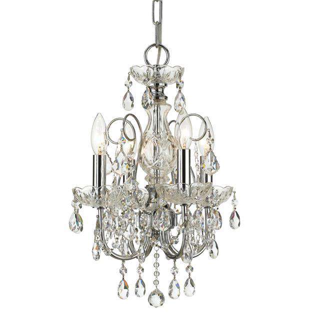 Crystorama Lighting Company, Imperial 4 Light Chrome Mini Chandelier