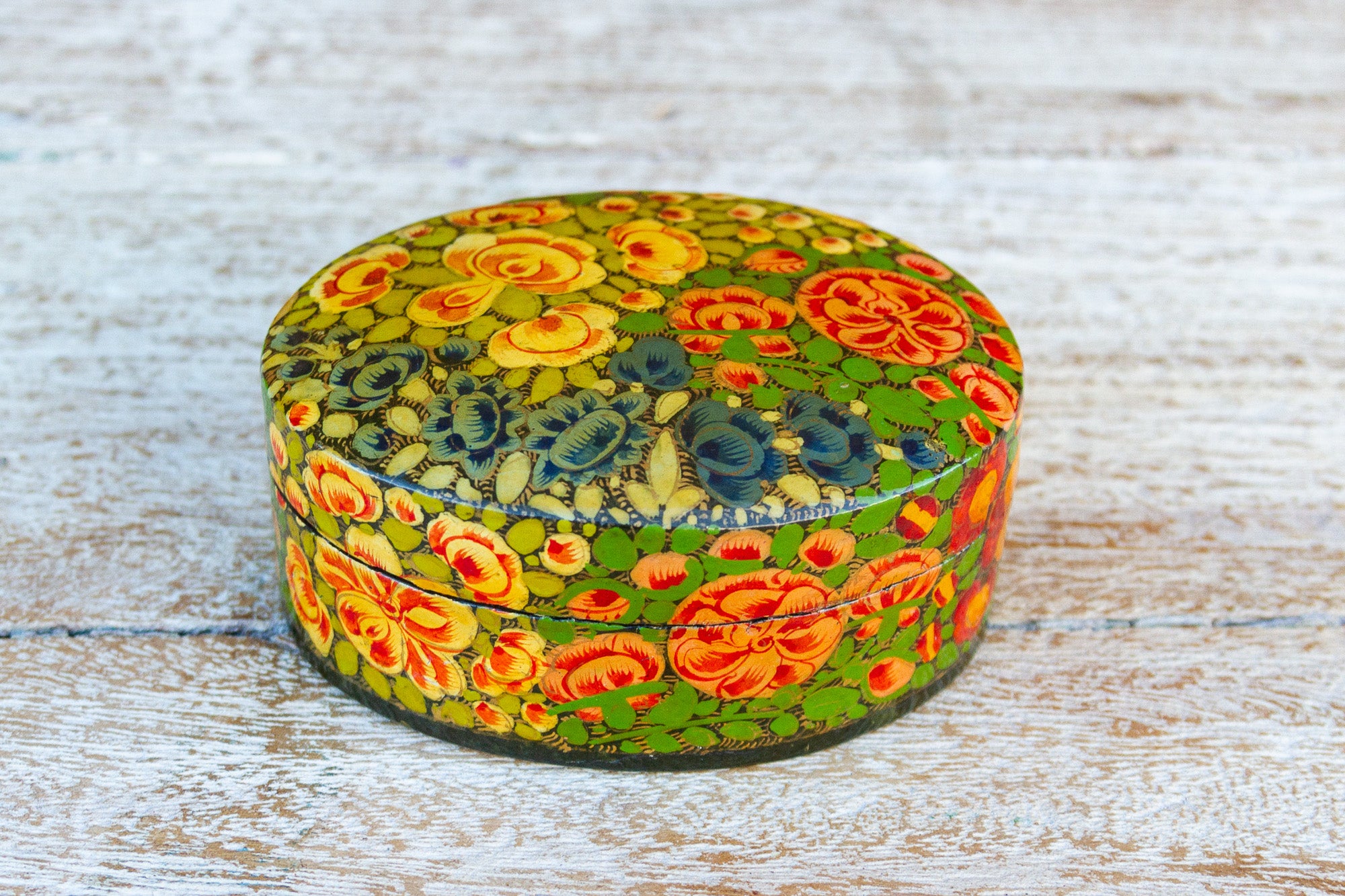 DE-COR | Globally Inspired, Multicolor Floral Kashmiri Tikka Box