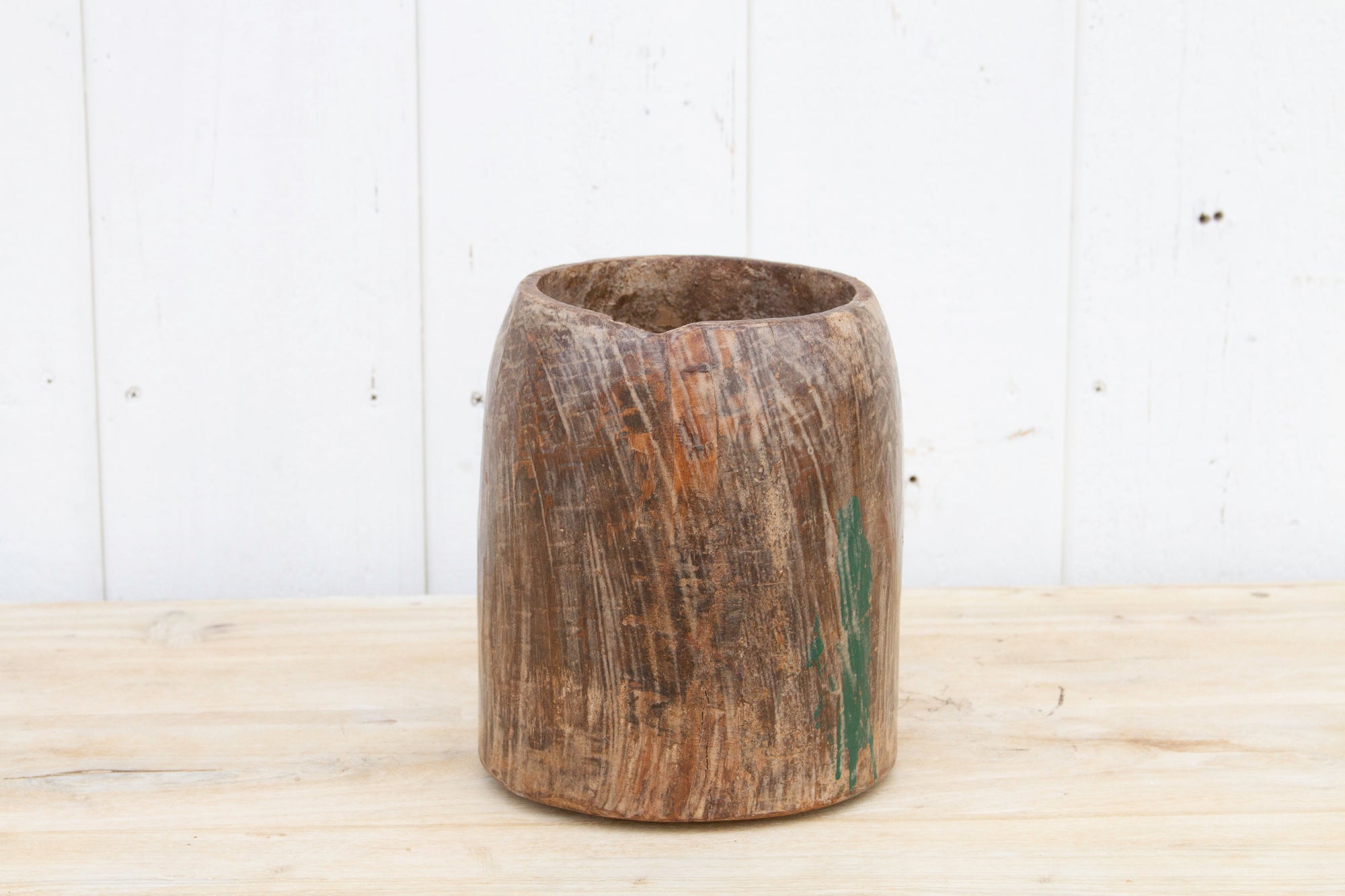 DE-COR | Globally Inspired, Old Wooden Grain Vessel