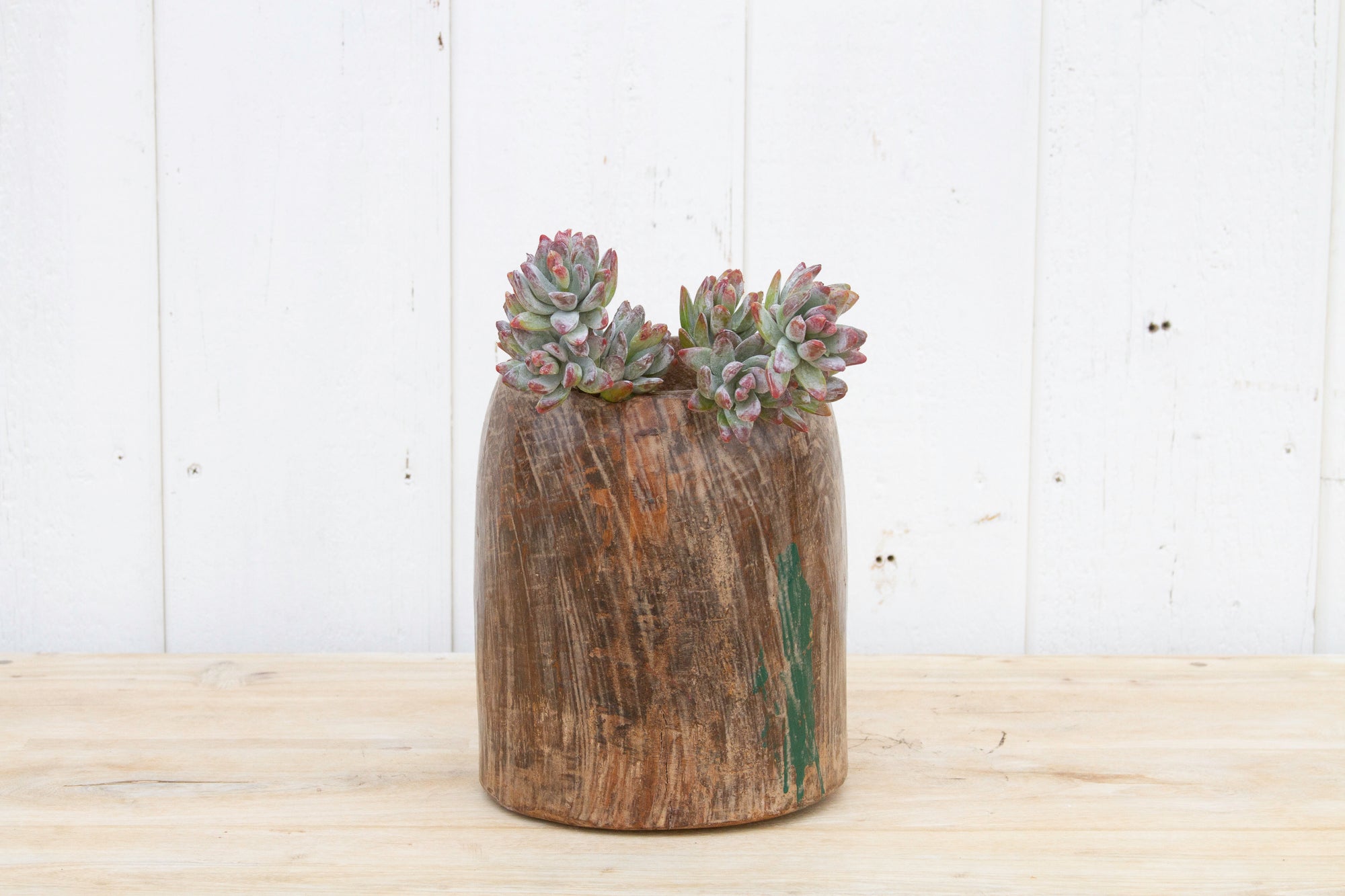 DE-COR | Globally Inspired, Old Wooden Grain Vessel (Trade)