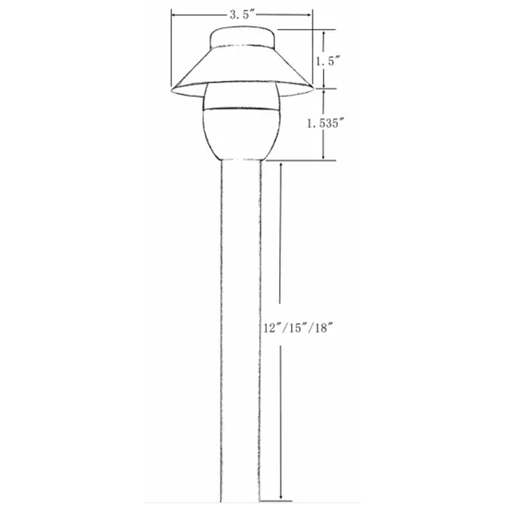 ABBA Lighting USA, PLB01 4x/8x/12x Package 12V G4 Snub Low Voltage Heavy Duty Cast Brass Outdoor LED Pathway Light 2W 3000K Bulb