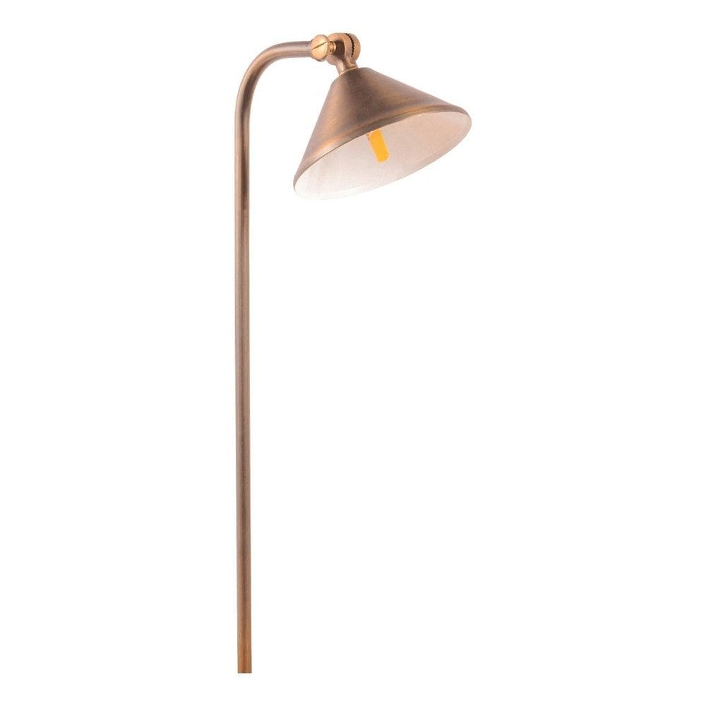 ABBA Lighting USA, PLB05 LED Low Voltage Landscape Brass Lighting Directional Pathway Light