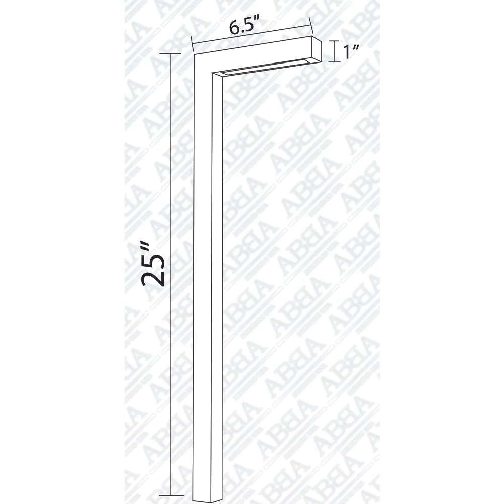 ABBA Lighting USA, PLB07 Integrated 3W LED Brass L-Shaped Low Voltage Landscape Lighting Pathway Light