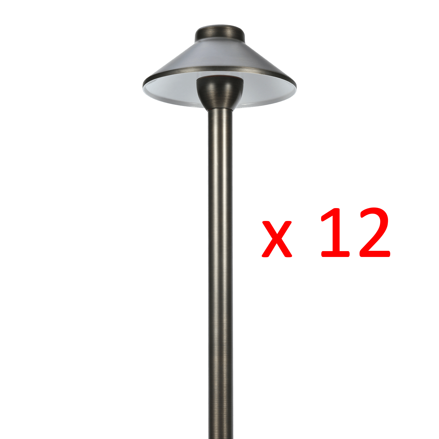 Radar Lighting, RPL8901 x12 Package Outdoor Garden Pathway Light | Low Voltage Brass Path Light