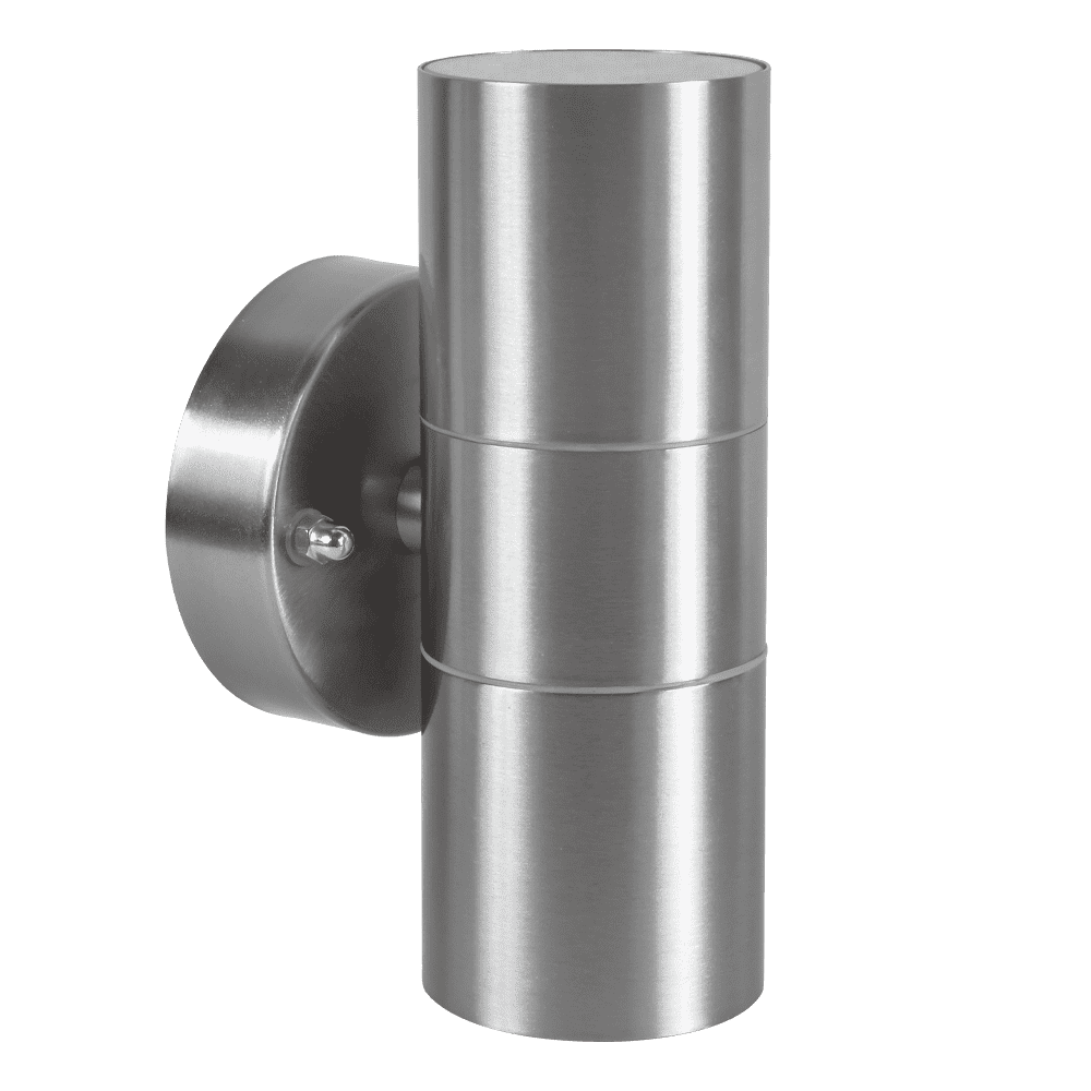 ABBA Lighting USA, SCS06 LED Stainless Steel Cylinder Up Down Light 2 Directional Sconce Lighting