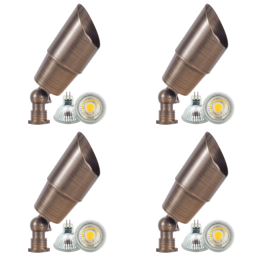 ABBA Lighting USA, SPB01 4x/8x/12x Package Low Voltage Directional Spot Light Outdoor Landscape Lighting 5W 3000K