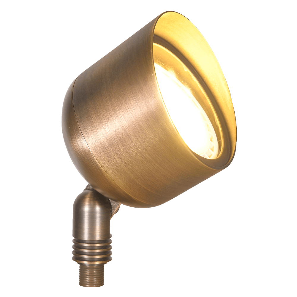 ABBA Lighting USA, SPB07 Brass PAR36 Outdoor Flood Light Low Voltage LED Landscape Lighting