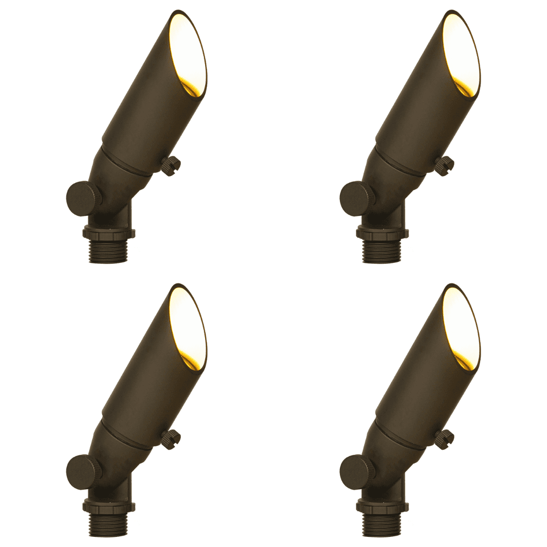 ABBA Lighting USA, SPB08 4x/8x/12x Package 5W Spotlight Low Voltage Small Directional Bullet Light Outdoor Landscape