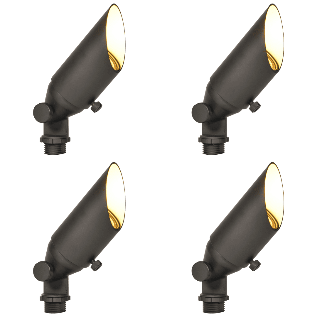 ABBA Lighting USA, SPB10 4x/8x/12x Package 8W Brass Spot Light Low Voltage Small Directional Bullet Light