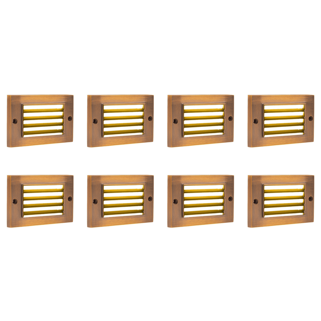 ABBA Lighting USA, STB07 4x/8x/12x Package 2W LED Surface Mounted Horizontal Outdoor & Indoor Step Light