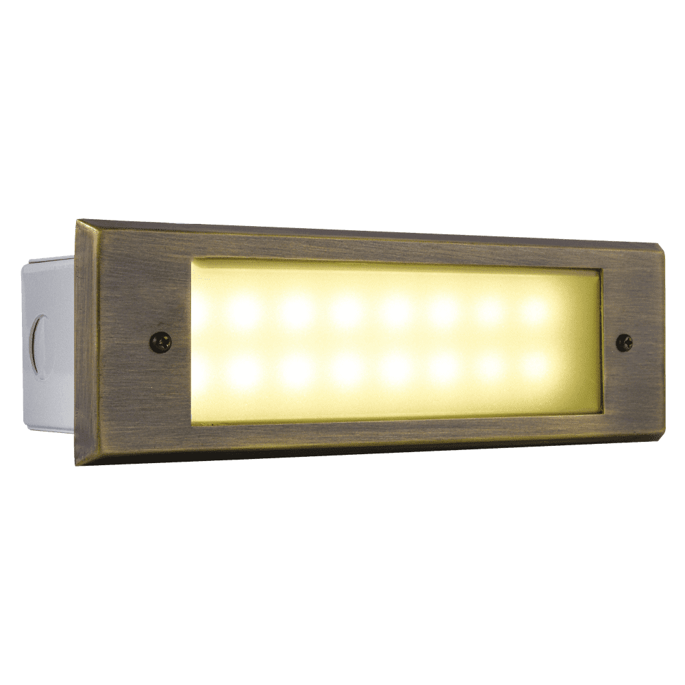 ABBA Lighting USA, STB10 3W LED Indoor Outdoor Horizontal Step Light Low Voltage Lighting