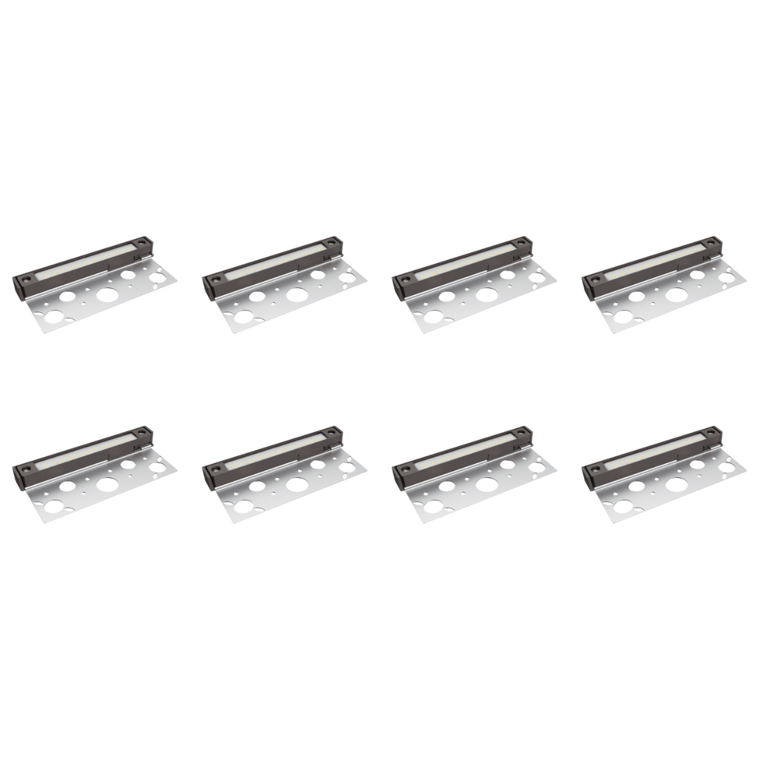 ABBA Lighting USA, STB14 4x/8x/12x Package Aluminum LED Retaining Wall Light Low Voltage Hardscape Paver Lighting