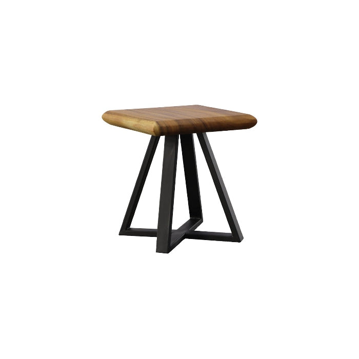 Phillips Collection, Side Table with Black Iron Base