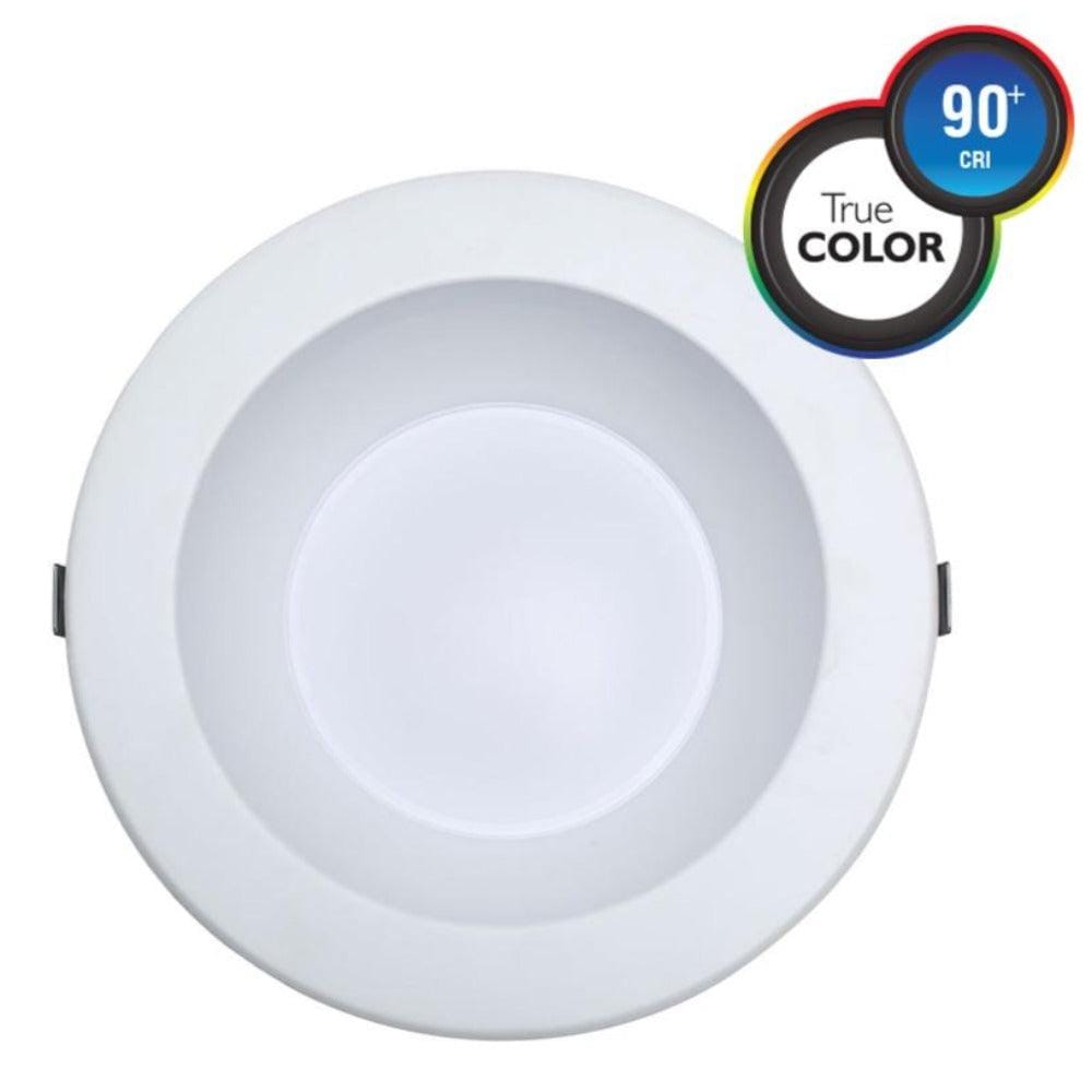 Euri Lighting, Smart 6" RGB Color Changing LED WiFi Dimmable Commercial Recessed Downlight