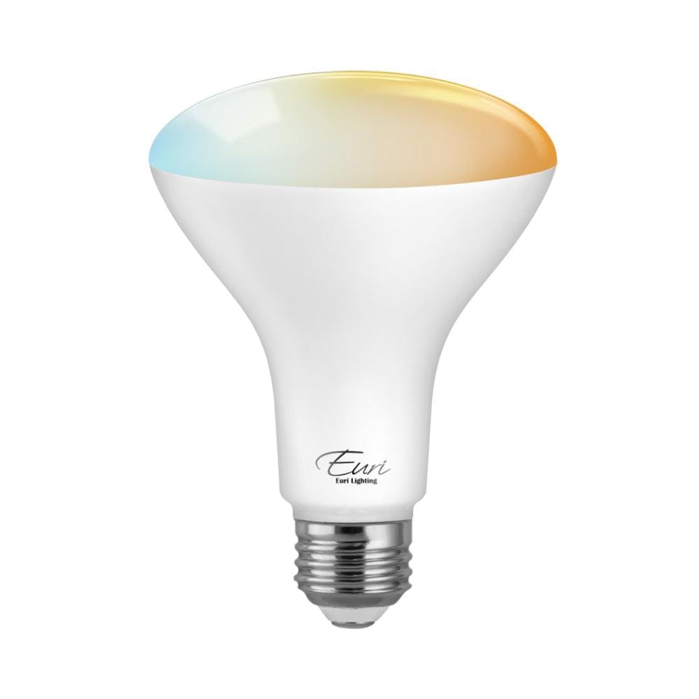 Euri Lighting, Smart LED 120V 10W BR30 CCT Tunable WiFi Dimmable Light Bulb