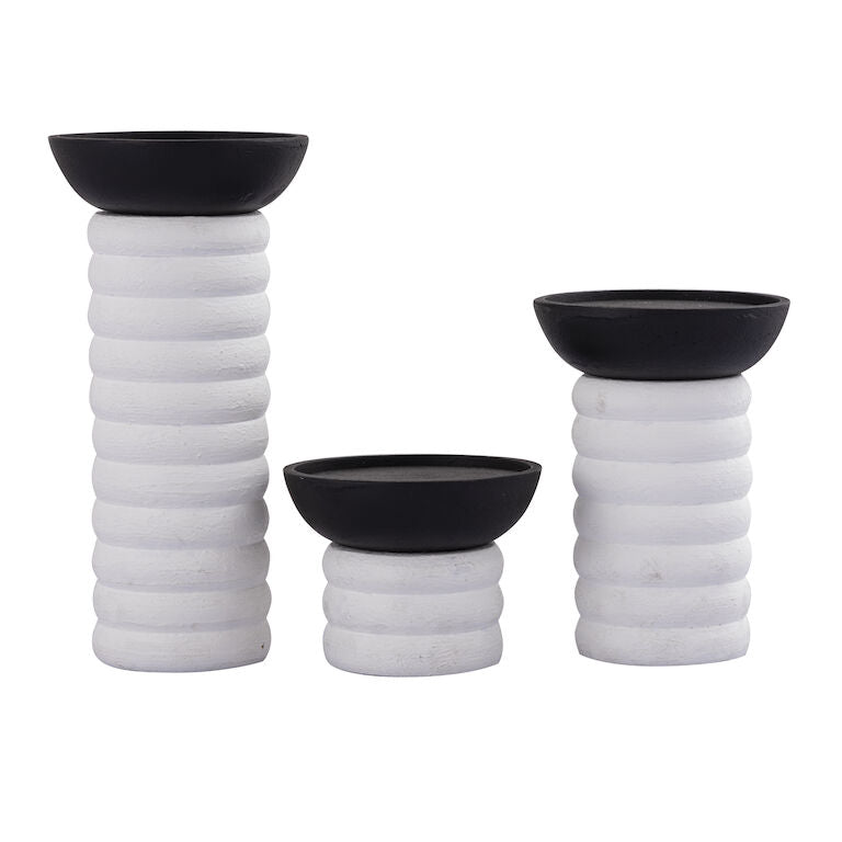 Elk Home, Stack Pillar Holder - Set of 3